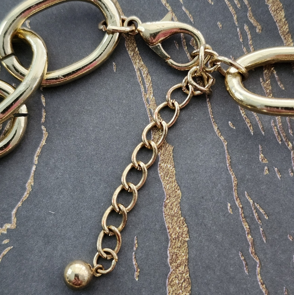 Vintage Chunky Geometric Necklace - Picture 3 of 8